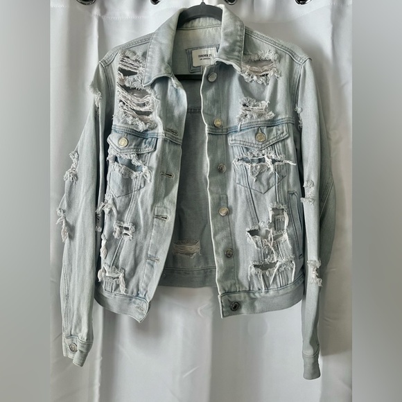 Forever 21 Ripped Denim Jacket - Picture 2 of 4